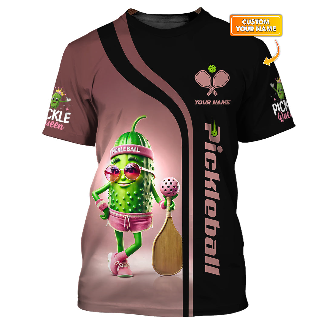 Pickleball Pickle Funny Custom T Shirt, Pickleball Shirts for Women, Pickleball Gift Ideas
