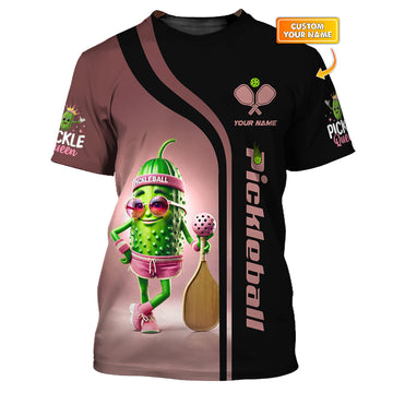 Pickleball Pickle Funny Custom T Shirt, Pickleball Shirts for Women, Pickleball Gift Ideas