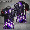 BlueJose Bowling And Pins Flame Samurai Customized Name 3D Shirt ( 6 Colors)