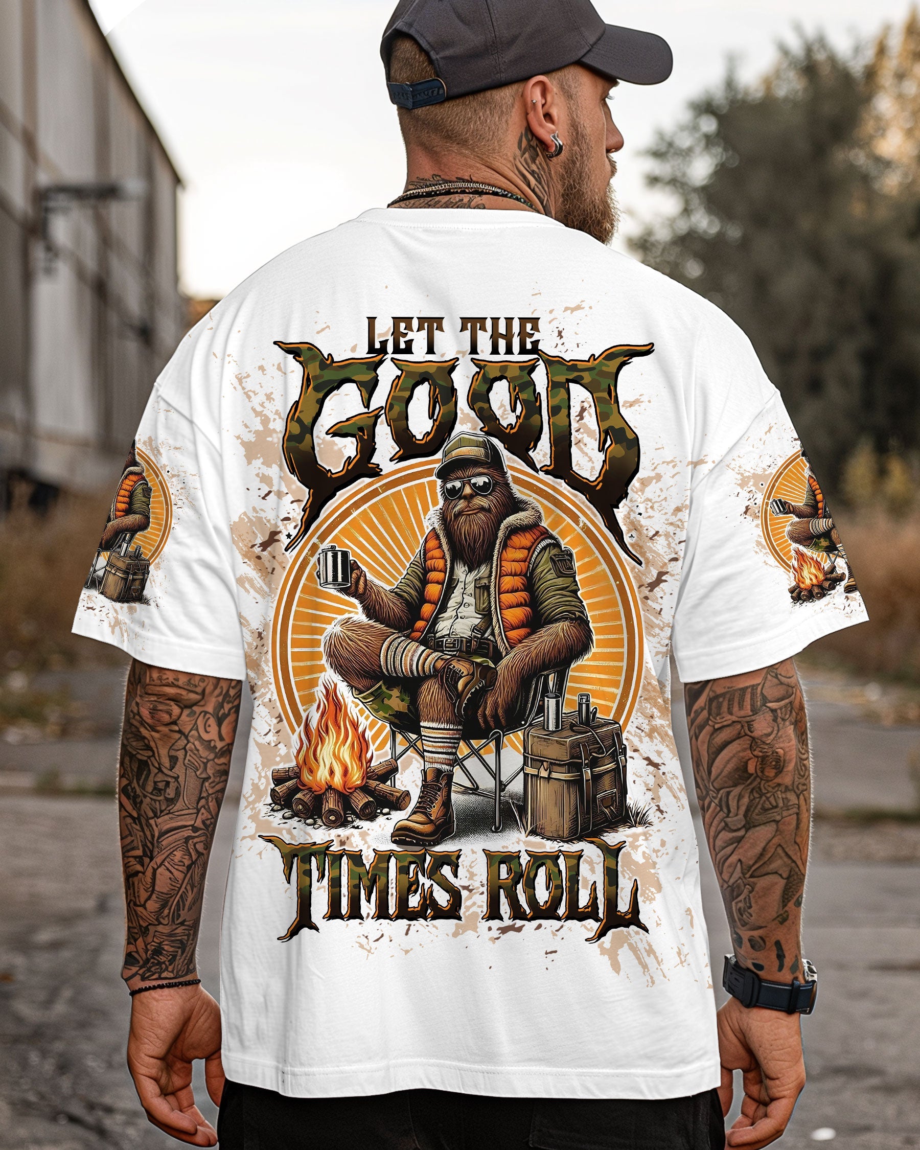 LET THE GOOD TIMES ROLL BIGFOOT ALL OVER PRINT - TLTW0909254