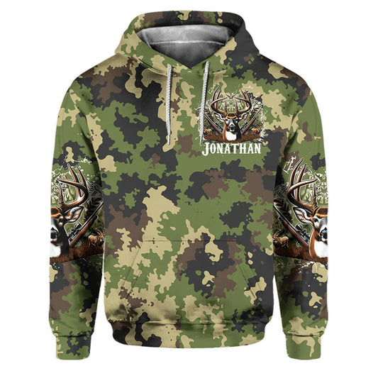 BlueJose No Bragin Til Ur Draggin, Personalized Hunting All Over Shirt, Personalized 3D Hoodie For Hunting Lover