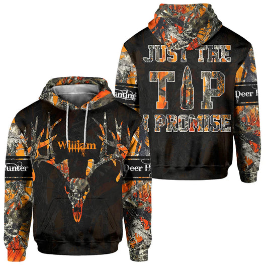 BlueJose Love Hunting, Personalized Hunting All Over Shirt, Personalized 3D Hoodie For Hunting Lover