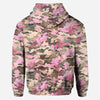 BlueJose Pretty in Pink Dangerous in Camo, Personalized Hunting All Over Shirt, Personalized 3D Hoodie For Hunting Lover