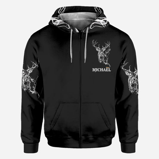 BlueJose Love Hunting, Personalized Hunting All Over Shirt, Personalized 3D Hoodie For Hunting Lover