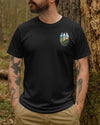 BlueJose On Every Mountain Path Personalized Hiking 3D Shirt - Black