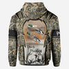BlueJose Duck Hunting, Personalized Hunting All Over Shirt, Personalized 3D Hoodie For Hunting Lover