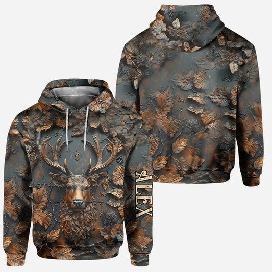 BlueJose Hunting For Life, Personalized Hunting All Over Shirt, Personalized 3D Hoodie For Hunting Lover