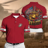 BlueJose Premium Multiple US Military Services Veteran Polo Shirt