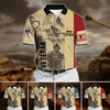 BlueJose Premium U.S Multiple Service Veteran Polo Shirt