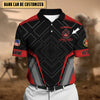 BlueJose Premium Personalised U.S Multiple Service Veteran Polo Shirt