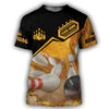 BlueJose Custom Bowling Personalized Name 3D Shirt, Personalized Shirts For Bowling Players
