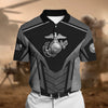 BlueJose Premium U.S Multiple Service Veteran Polo Shirt