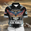 BlueJose Premium U.S Multiple Service Veteran Polo Shirt