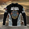 BlueJose Premium Multiple US Military Services Veteran Hoodie