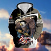 BlueJose Premium Eagle US Veteran Zip Hoodie
