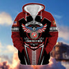 BlueJose Premium Freedom Is Not Free US Veteran Zip Hoodie