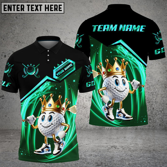 BlueJose Golf Funny Customized Name, Team Name 3D Shirts (4 Colors)