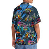 Bluejose Crazy Hot Rod Drag Racing Hawaiian Shirt