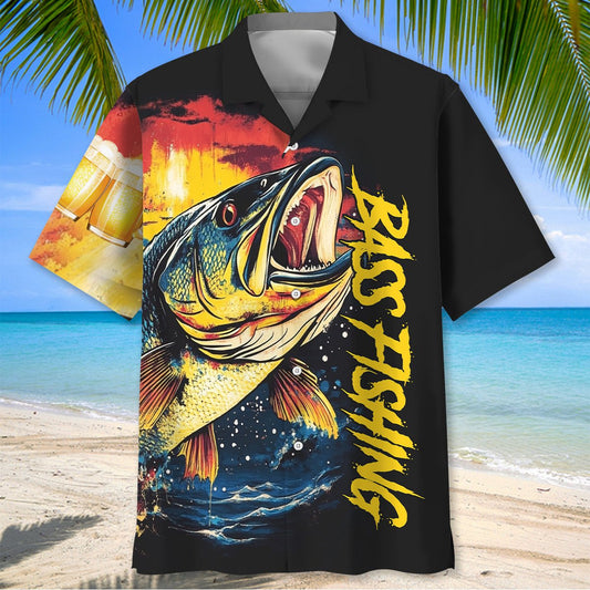 BlueJose I Rescue Fish From Water And Beer From Bottle Hawaiian Shirt
