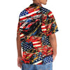 Bluejose Car Racing American Flag Hawaiian Shirt