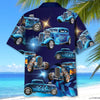 Bluejose Personalized Hot Rod Blue Style Hawaiian Shirt