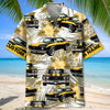 Bluejose Personalized Car Yellow Black Muscle Car Hawaiian Shirt