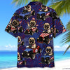 Bluejose 4th Of July Funny Pug Hot Rod Hawaiian Shirt