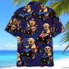 Bluejose 4th Of July Funny Labrador Retriever Hot Rod Hawaiian Shirt