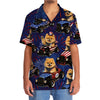 Bluejose 4th Of July Funny Pomeranian Hot Rod Hawaiian Shirt