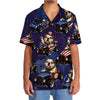 Bluejose 4th Of July Funny English Bulldog Hot Rod Hawaiian Shirt