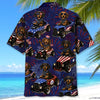 Bluejose 4th Of July Funny Dachshund Hot Rod Hawaiian Shirt