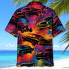 Bluejose Retro Rhythm Classic Car Hawaiian Shirt