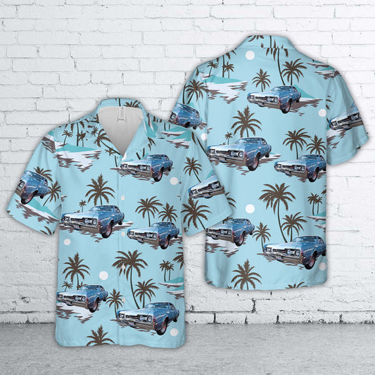 Bluejose Custom Car 1967 Oldsmobile 442 Cutlass Supreme Sport Coupe Hawaiian Shirt