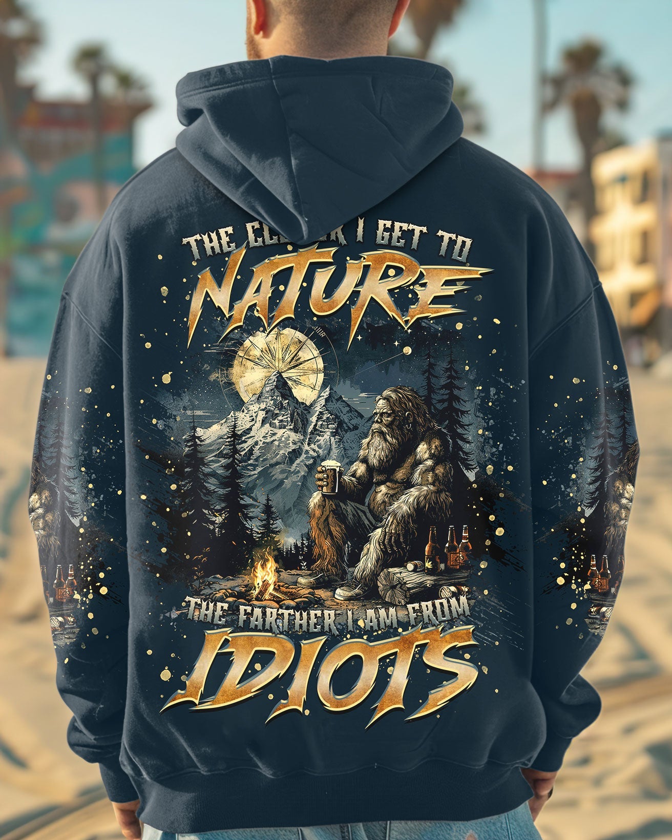 THE CLOSER I GET TO NATURE BIGFOOT ALL OVER PRINT - TLTR1212242