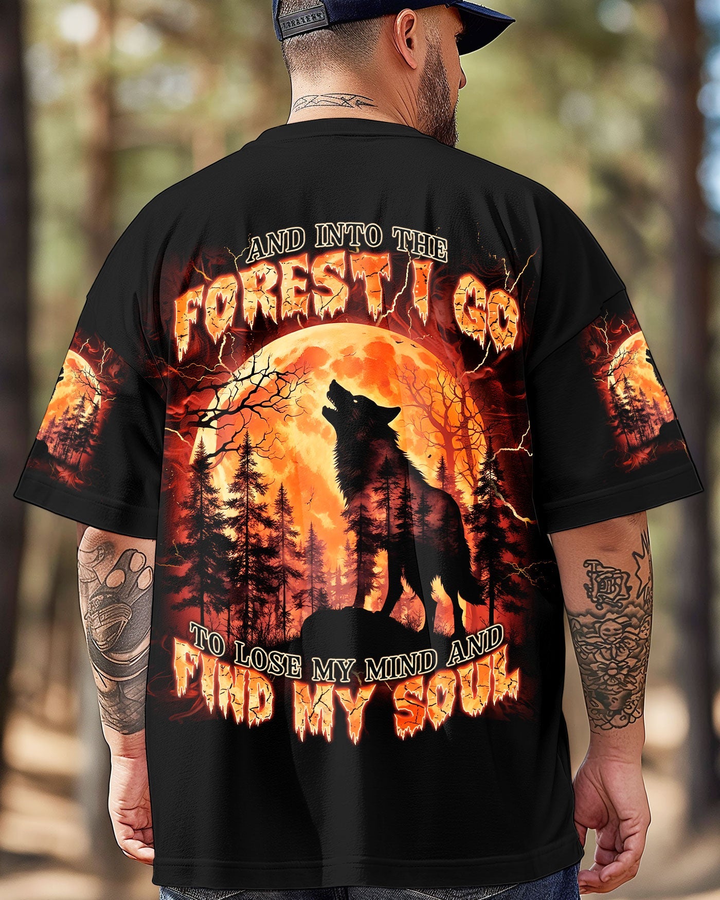 AND INTO THE FOREST I GO WOLF ALL OVER PRINT  - TLNT2803252