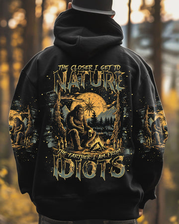  THE CLOSER I GET TO NATURE BIGFOOT ALL OVER PRINT - TLNT2511242