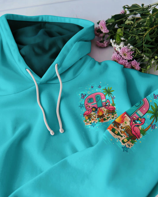 MAKING MEMORIES ONE CAMPFIRE AT A TIME FLAMINGO ALL OVER PRINT - TLTW0609252