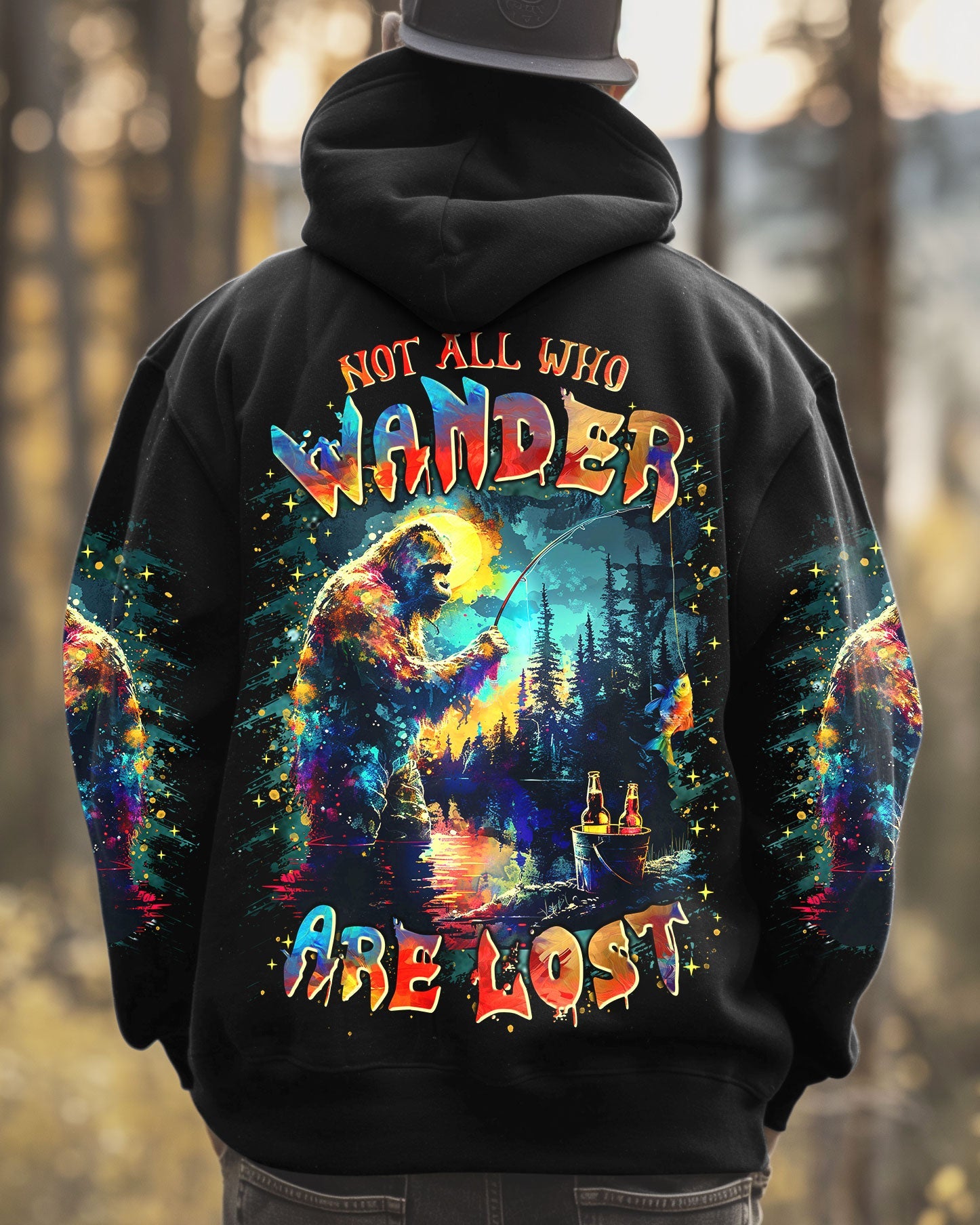 NOT ALL WHO WANDER ARE LOST BIGFOOT ALL OVER PRINT - TLTR2002252