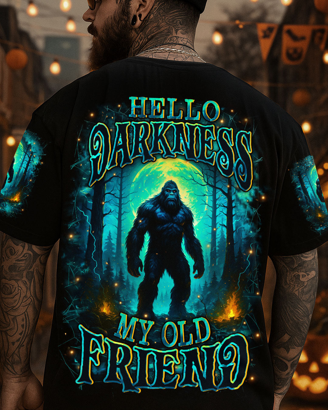 HELLO DARKNESS MY OLD FRIEND BIGFOOT ALL OVER PRINT - YHHN2909253