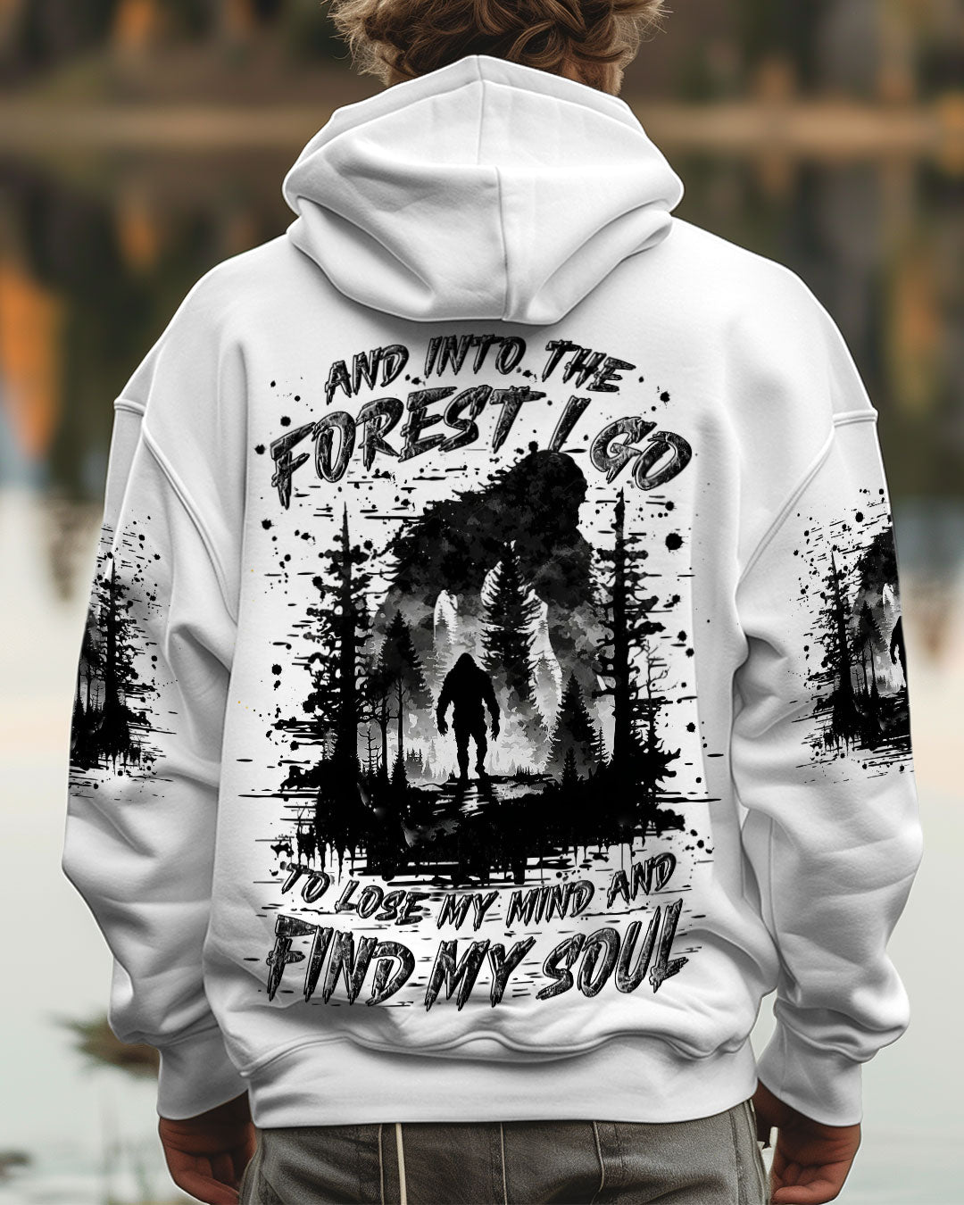 AND INTO THE FOREST I GO BIGFOOT ALL OVER PRINT - YHLN0702254