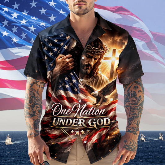 BlueJose One Nation Under God Hawaii Shirt