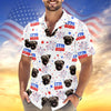BlueJose Custom Dog Photo America 1776 - 2026 Hawaii Shirt