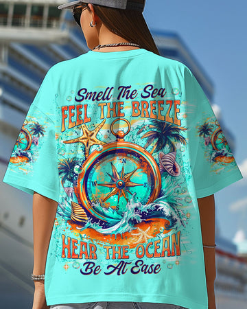 SMELL THE SEA FEEL THE BREEZE COMPASS ALL OVER PRINT - TLNT0204251