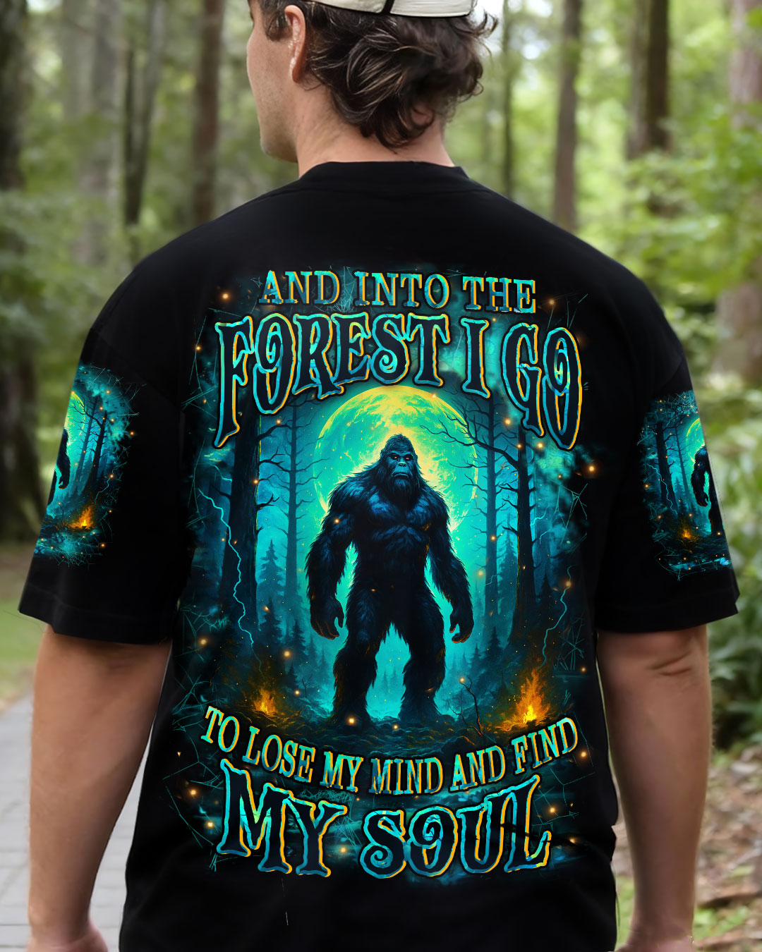 AND INTO THE FOREST I GO BIGFOOT ALL OVER PRINT - YHHN2910254