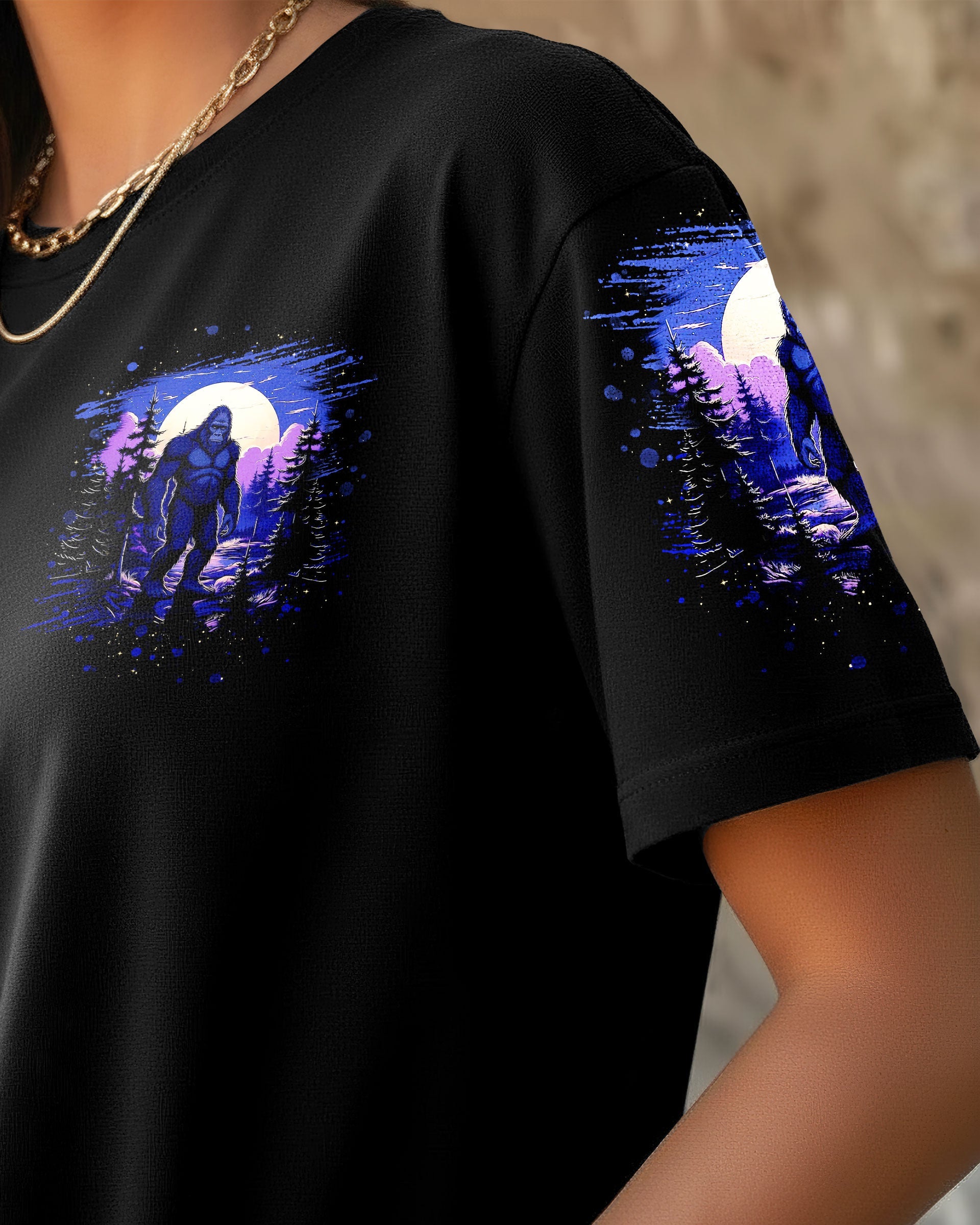HELLO DARKNESS MY OLD FRIEND BIGFOOT ALL OVER PRINT - TLNT1411251