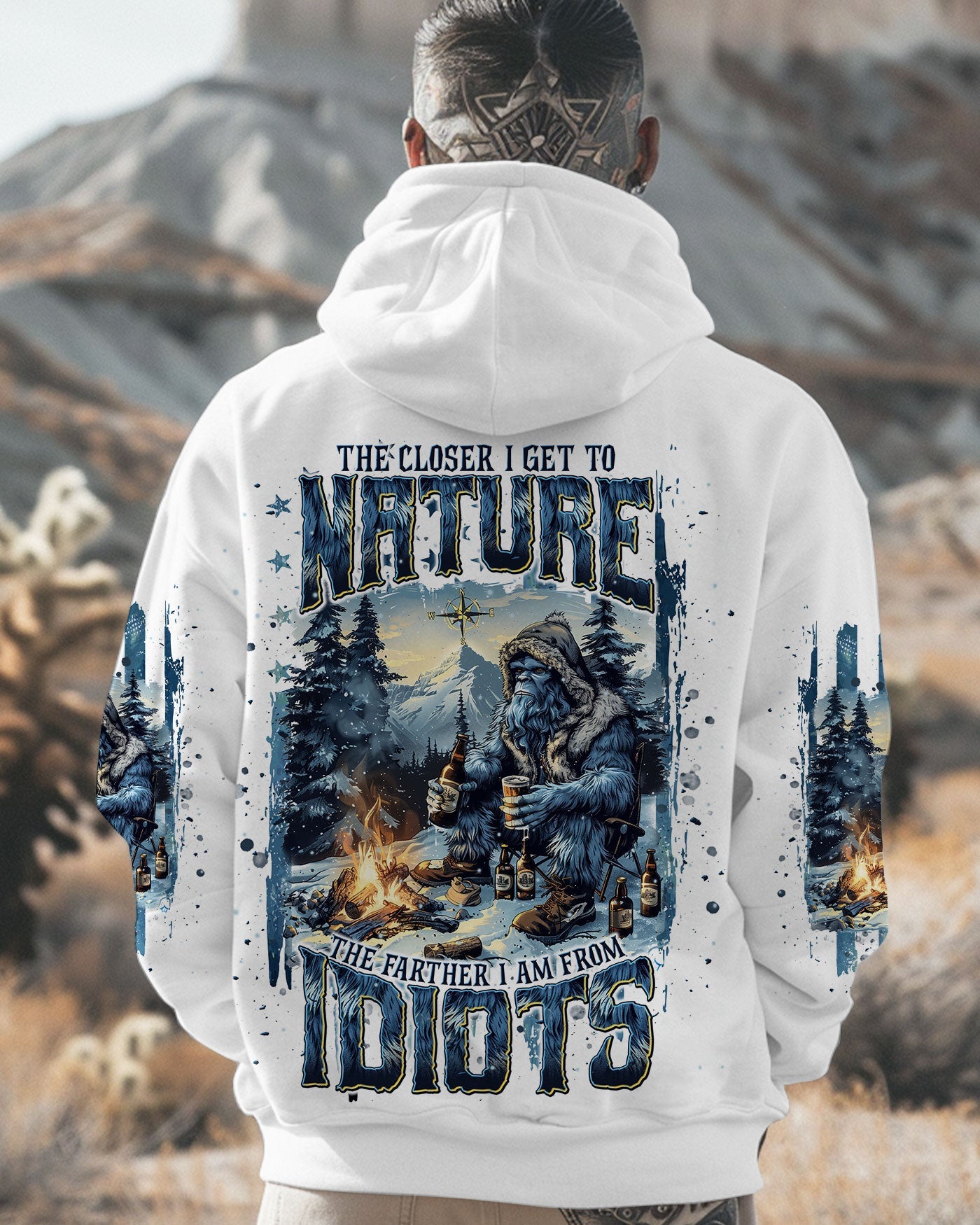 THE CLOSER I GET TO NATURE BIGFOOT ALL OVER PRINT - TLNT2210241