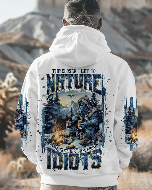 THE CLOSER I GET TO NATURE BIGFOOT ALL OVER PRINT - TLNT2210241