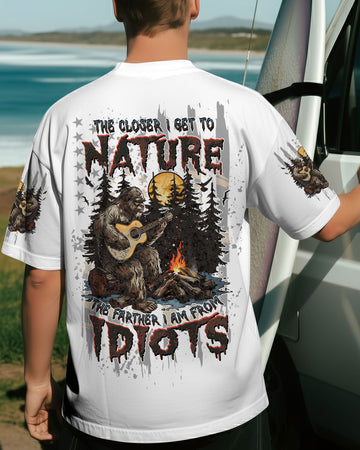 THE CLOSER I GET TO NATURE BIGFOOT ALL OVER PRINT - TLTW2511251