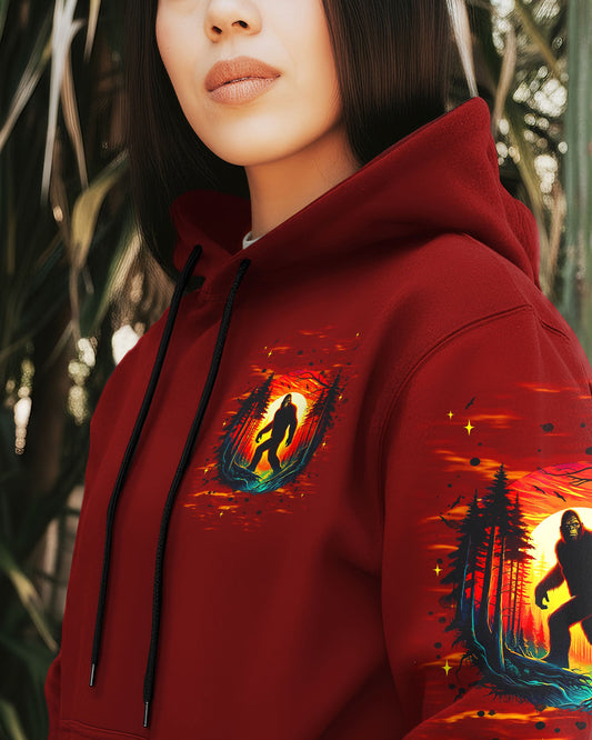 AND INTO THE FOREST I GO BIGFOOT ALL OVER PRINT - TLNT0311251