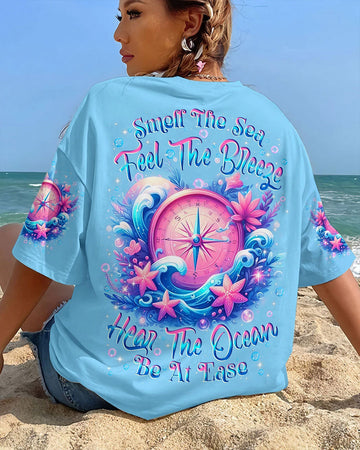 SMELL THE SEA FEEL THE BREEZE COMPASS ALL OVER PRINT - YHLN2503253
